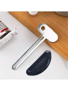 Stainless Steel Squeezer Is Suitable For Squeezing Toothpaste. Manual Hand Cream Squeezes Hair Dye Paste Pigment Ointment Clip. Stainless Steel Toothpaste Squeezer Home Bathroom Decor Fall Decor Back To School - Multicolor - View 10