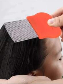 Pente Fino Aço Inox sem Cabo para Remoção de Piolhos