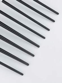 6/8件套黑色眼部化妆刷套装，精准眼部化妆刷系列，包含斜角眼线刷、眉刷、遮瑕刷、高光刷、眼影刷、睫毛刷、化妆刷套装、眉刷、眼影刷、螺旋刷、螺旋刷