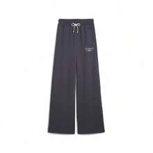 Puma 女式棉质抽绳直筒裤、阔腿运动裤 62656869 - 銀河灰 - 查看 1