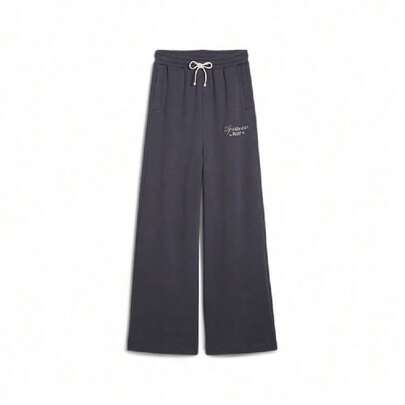 Puma 女式棉质抽绳直筒裤、阔腿运动裤 62656869