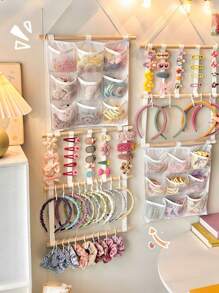 1 件儿童发饰展示架，多层发带收纳架，优雅发饰收纳解决方案