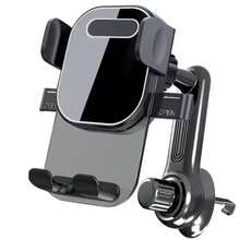 Soporte para teléfono de coche con clip fijo y giratorio de 360 grados - Negro - Ver 2