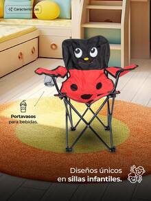 Sillas Plegables Para Camping Infantiles - Rojo - Ver 2