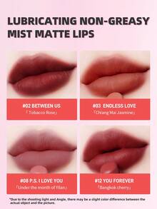 4U2 You're Mine哑光粉状唇膏，不染色，裸色唇膏和唇彩，融合欧美风格 - 02 BETWEEN US - 查看 4