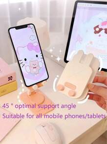 SHElN 1pc Phone Holder, 360 ° Rotation, Lazy Stand, Adjustable To The Appropriate Curvature To Support The Phone, Suitable For Bedside And Desktop Use. Suitable For Mobile Phones Weighing Less Than Or Equal To 200g