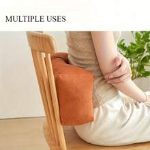 1 Luxurious Lumbar Pillow, Student Backrest Cushion, Office Relaxation Seat Pad, Perfect Gift For Mother's Day, Father's Day, Valentine's Day, Colleagues, And Classmates. Ideal Choice For Offices, Schools, And Living Room Sofas - Xám - Xem 2