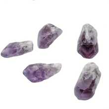 10 Pcs Amethyst Crystal Rough Stone Natural Purple Gemstone Block Bulk Asymmetrical Small Raw Rock For Tumbling Crystal DIY Jewelry Making Rolling Ornaments Fish Tank Aquarium Terrarium Vase Filler Festival Gift For Girl Woman - Purple - View 10