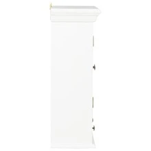 vidaXL Wandschrank Weiß 49x22x59 cm Holzwerkstoff - Weiss - Übersicht 3