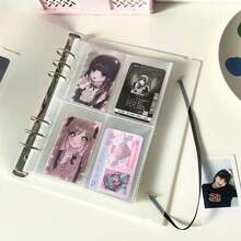 Binder Cover A5 Photo Album Photocard File Sticker Ticket Post Binder - Capa A5+4 Bolsos 10 Pieces) - View 1