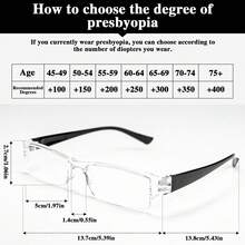10pcs Classic Small Frame Reading Glasses Value Pack, Fashion High-Definition Transparent PC Lenses, Colorful Temples, Lightweight Classic Frame, Simple & Comfortable For Men & Women, Daily Work & Reading - 4 Black + 3 Brown + 3 Red - View 4