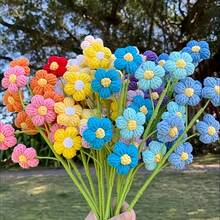 50 件钩针花贴花 - 手工针织纱花，多种颜色（粉色、黄色、橙色、紫色、绿色）适用于 DIY 工艺品、发带、帽子和服装配饰、钩针编织用品 - 彩色 - 查看 3