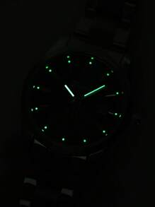 Reloj de pulsera de cuarzo de lujo de negocios DENVOSI con correa de acero inoxidable y calendario para hombres