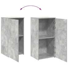Larryhot Mobiletto portaoggetti grigio cemento 50x45x103,5 cm in legno ingegnerizzato, bello e pratico, ideale per riporre oggetti e decorazioni domestiche - Grigio - Visualizzare 7