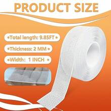 Nano Double Sided Adhesive Tape Heavy Duty, Strong Mounting Tape, Clear Double Sided Stick Tape For Walls, Poster, Wall Hanging, Craft Mounting 1 Inch X 9.85FT - 1 Inch X 9.85FT_ - View 2