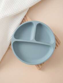 PopLittleOne 1pc Baby Sucker Silicone Dining Plate Children Dishes Suction Toddle Training Tableware Kids Feeding Bowls Baby Stuff