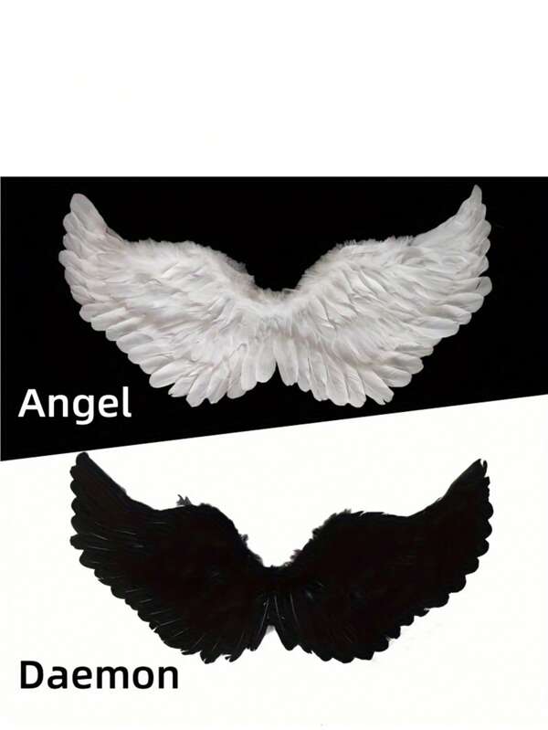 Alas de ángel blancas para adultos, alas de ángel negras, alas de plumas para disfraz de ángel para niñas y mujeres