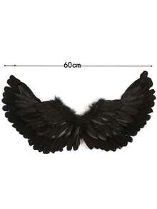 Đôi cánh thiên thần dành cho người lớn, cánh trắng, cánh đen, cánh lông vũ cho bé gái, cánh thiên thần hóa trang, dành cho phụ nữ - Nhiều màu - Xem 10