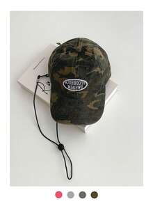 1 pieza Gorra de béisbol con visera ajustable y cordón, de secado rápido y suave, transpirable para deportes al aire libre y senderismo, gorra de malla ligera para verano, de estilo callejero unisex - Cordón de color - Ver 6
