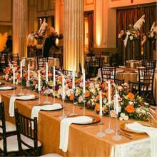 Set de 3/6/18 portavelas altos de acrílico transparente y con forma cónica para decoración del hogar, bodas, fiestas y centros de mesa