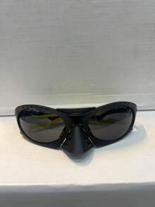 LS Otica Plantaris Unisex Sunglasses Come With Removable Nose Pads - 黑黃 - 查看 2