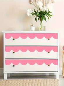 1 套创意波浪线墙贴 - PVC 防水自粘贴花，波西米亚风格可移除艺术贴纸，易于粘贴和移除，非常适合客厅、卧室、餐厅、厨房 - 幻想主题，让您的家居装饰有趣而整洁 - 彩色 - 查看 2