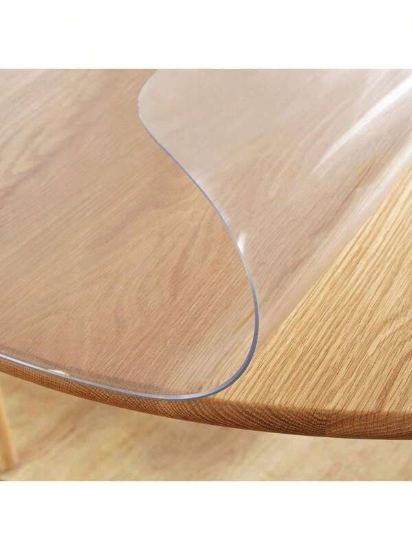 0.25mm Thick PVC Round Tablecloth, Transparent Round Table Cover Protector, Waterproof Scratch-Resistant Heat-Resistant Tablecloth, Suitable For Home, Hotel, Dining Table, Coffee Table