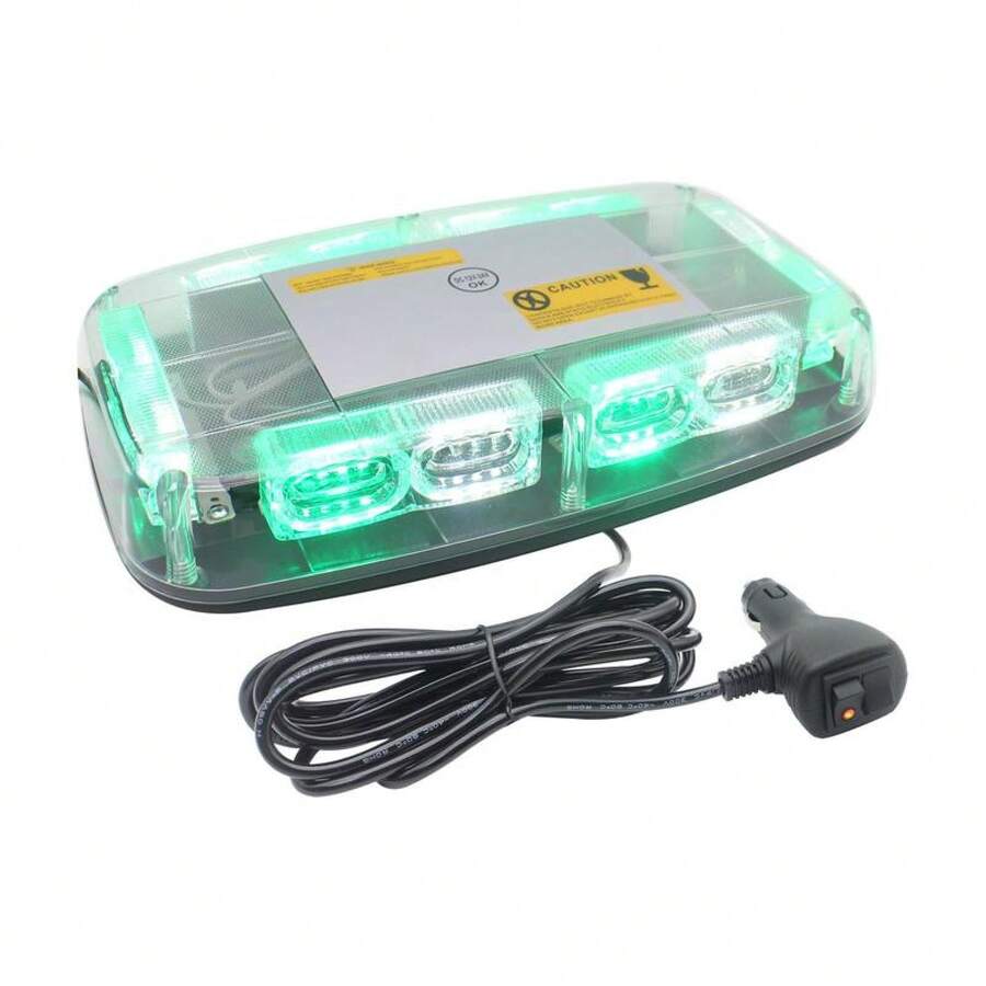 48LEDs Car Roof Top Strobe Lights, High Visibility Emergency Warning LED Strobe Lamp With Magnetic Base, Roof Top Warning Strobe Light, LED Lights Car, Car Accessories, LED Light Bar