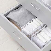 5pcs Foldable Clothes Drawer Organizers, For Baby Diapers, Bibs, Socks And Handkerchief Storage, Compartment Storage Box, 11 Grids + 7 Grids - Multicolor - View 6
