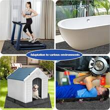 10 X 10 FT Outdoor Storage Shed, Waterproof Storage Shed Flooring, Soft Patio Furniture Carport Washable With Non-Slip Backing, Storage Shed Not Included (10x10FT) - 6x8.2英尺 - 查看 6