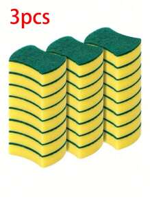 3/5/10/20pcs Cleaning Sponge, Scouring Pad, Square Dish Cloths, Simple Style Dish Towel, Cleaning Cloth For Sink Or Kitchen Stove, Antibacterial Washable Cleaning Brush, Kitchen Stuff Kitchen Cleaning Gadget