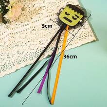 1 件万圣节装饰骷髅头带，派对、角色扮演、魔杖道具的趣味头饰 - 彩色 - 查看 4