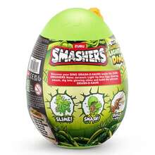 ZURU Smashers Nano 侏罗纪发光恐龙，恐龙主题收藏玩具蛋，为男孩和儿童带来超过 5 个惊喜 - 彩色 - 查看 6