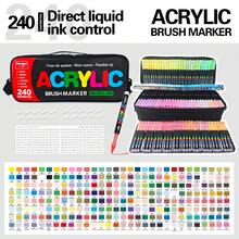 Bộ 12 bút vẽ graffiti 360 màu, bút dạ acrylic ngòi mềm, bộ màu hỗn hợp, màu chồng lớp chống thấm nước, thích hợp cho vẽ graffiti, hội họa, nghệ thuật DIY, thích hợp cho vẽ trên đá, thư pháp, làm sổ lưu niệm, viết tay, làm thiệp, giấy bìa đen, đá, trang trí Giáng sinh, gỗ, nhựa, vải bố. Được đựng trong hộp/túi quà sang trọng, món quà tuyệt vời cho học sinh nam/nữ, dịp tựu trường và Ngày Nhà giáo. - Bút dạ Acrylic đầu mềm dạng lỏng thẳng - Xem 20