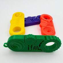 3D打印指环玩具，5合1和3合1 3D打印齿轮球减压感官玩具，冥想齿轮玩具，缓解压力和焦虑，成人玩具，感官玩具，缓解焦虑的趣味礼物，独特礼物 - 彩色 - 查看 9