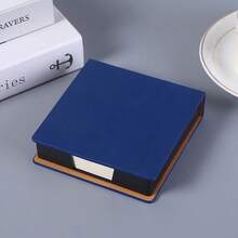1pc Business Office Leather Memo Box With Removable N-Times Sticky Notes, Memo Paper Organizer - Boxed  Notes - View 14