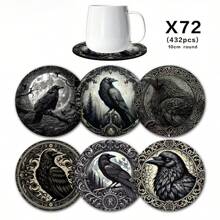 4/6 buc suporturi decorative cu craniu și flori, covorașe pentru băuturi, potrivite pentru casă și petrecere, protecții de masă antiderapante multifuncționale rezistente la căldură, cadou ideal pentru prieteni și familie