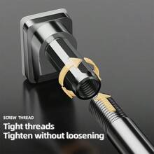 Metalowy drążek napinający do zasłony prysznicowej jest regulowany, drążek podtrzymujący szafę jest teleskopowy i ma antypoślizgową silikonową podstawę, bez konieczności wiercenia. Drążek na zasłonę i drążek do suszenia ubrań nadają się do wielu zastosowań, takich jak łazienki, kuchnie i balkony.