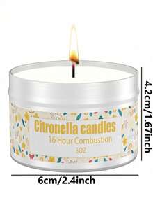 户外香茅蜡烛，18小时香茅蜡烛套装，天然大豆蜡烛，3盎司香茅蜡烛，适用于花园、露台、野餐、露营、家居装饰、圣诞装饰、房间装饰、圣诞节、圣诞礼物 - 彩色 - 查看 20