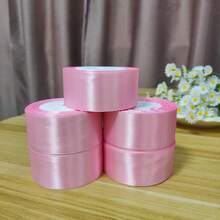 4厘米缎带花礼品包装，手工玫瑰花瓣，可用于花束，适合婚礼、派对、节日装饰 - 彩色 - 查看 21