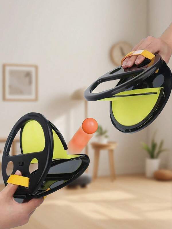 1/2 Set de entrenador interactivo portátil para interiores/exteriores - Herramienta de juego interactiva con lanzamiento de bolas, adecuada tanto para interacción individual como de dos, se puede usar como artículo deportivo y de juegos para actividades interiores y exteriores, entrenamientos eficientes de coordinación mano-ojo y coordinación corporal general, y es un artículo de Set ideal para fiestas de cumpleaños y reuniones familiares.