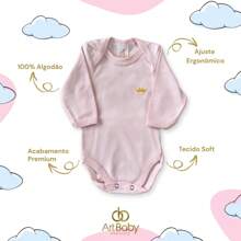 Baby Long Sleeve Bodysuit Turn-Foot Suede 100% Hypoallergenic Cotton RN S M L Children's Baby Clothing