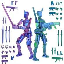 Accesorios de figura de acción T13 personalizados impresos en 3D, decoración de escritorio coleccionable con 13 articulaciones móviles, juguete posable T-13 impreso en 3D - Multicolor 2 - Ver 10