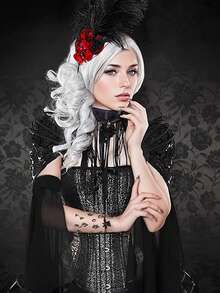 1对优雅女士可拆卸长袖雪纺臂套，适合欧美跨境新娘的单层袖，薄雪纺系带弹力透气走秀可拆卸喇叭袖蝙蝠袖，适合日常婚礼穿着，时尚装饰配饰