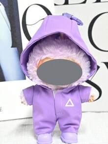 1PC 2025 New Sit-And-Sit Party Doll Jumpsuit Jacket Hooded Dress. - Multicolor - View 3