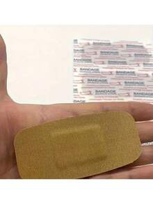 50pcs Extra Large Bandages - Breathable Wound Pads, Suitable For Outdoor First Aid And Sports Injuries, Emergency Wound Dressing, Using Low-Allergenic Adhesive, Providing Strong Protection For Daily Care, Can Be Put In First Aid Kit - Brown - View 6
