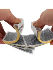 30张/套，6.2*8.7英寸黑色图案金色镶边防水扑克牌，设计炫酷，可水洗，适合家庭娱乐、游戏、饮酒、派对、生日、送礼、聚会，趣味十足，创意无限，情人节、新年游戏、婚礼游戏、新年礼物、情人节游戏 - 均碼 - 查看 6