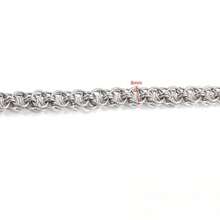 1m 304 Stainless Steel Jewelry Chain, Multi-Style DIY Bracelet Necklace Accessories, Handmade Clothing Chain, Non-Fading Decorative Chain - Various Styles - View 10