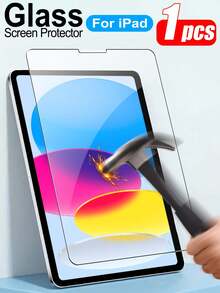 ZYONS 1 件适用于 iPad 10/11 屏幕保护膜，兼容 iPad HD 平板电脑，兼容 Face ID 和 Apple Pencil，防刮擦，高清清晰，防指纹，易于安装，防爆，无气泡，钢化玻璃生日礼物，家人，朋友 iPad 屏幕保护膜，iPad 配件防水防震防摔全覆盖