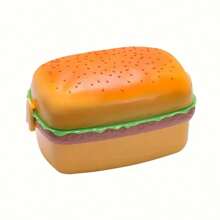 Caja de almuerzo con forma de hamburguesa - Caja de almuerzo de hamburguesa linda, Caja de almuerzo, recipiente de alimentos a prueba de fugas, Caja de almuerzo de hamburguesa portátil y linda, Perfecta para ensaladas, sándwiches